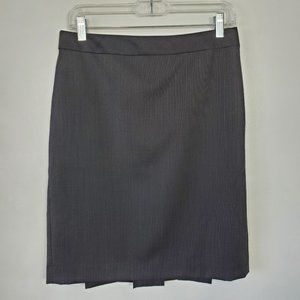 LOFT Wool Blend Career Pleated Pencil Skirt Size 4